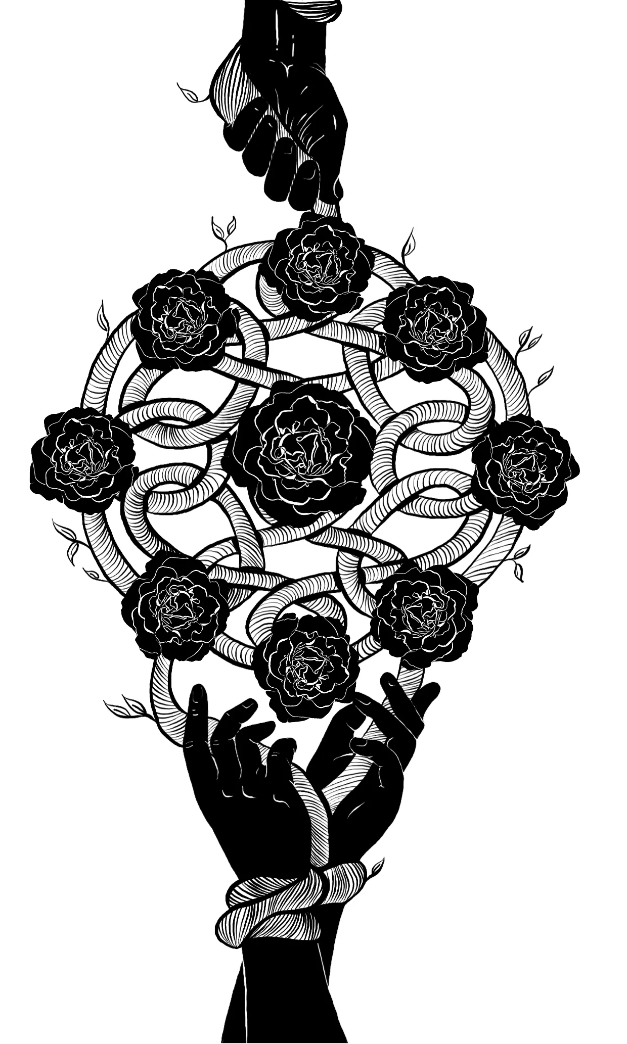 The Nine of Wands. Print available here.