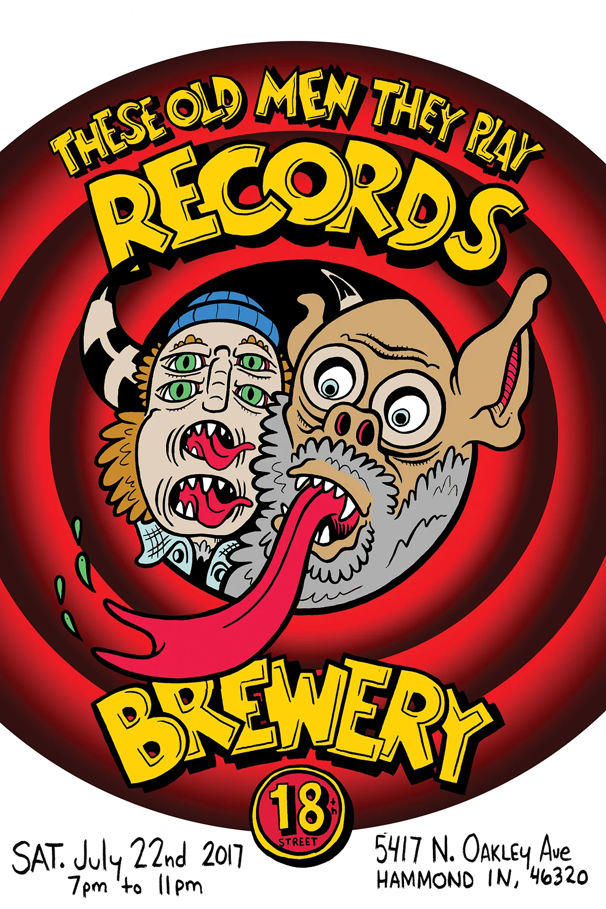 These Old Men They Play Records at 18th Street Brewery