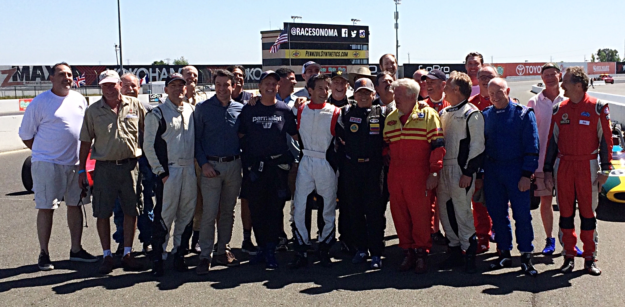 29 cars, drivers and crew