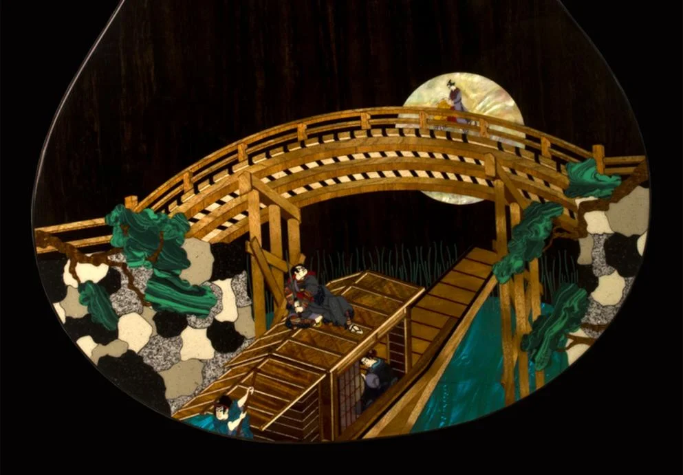 Harvey Leach Inlay: Edo Guitar Back