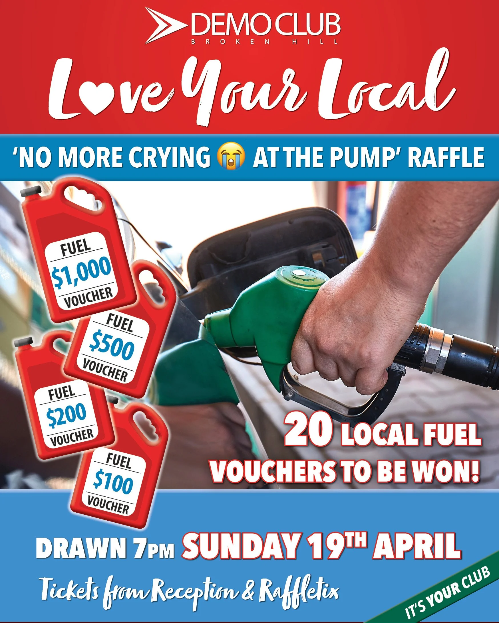 NO MORE CRYING AT THE PUMP RAFFLE