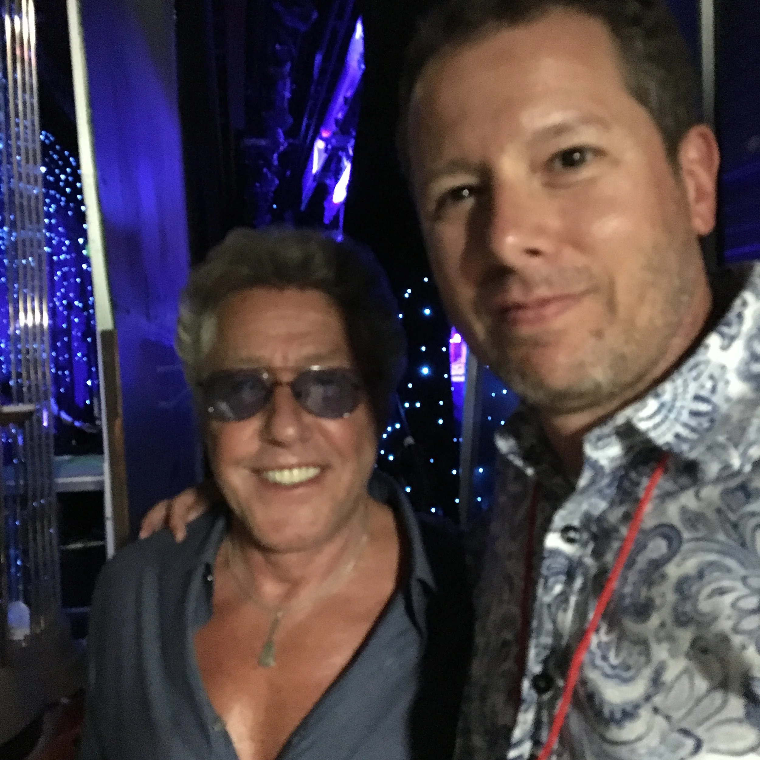 Sal Cirrincione, w Roger Daltry of The Who