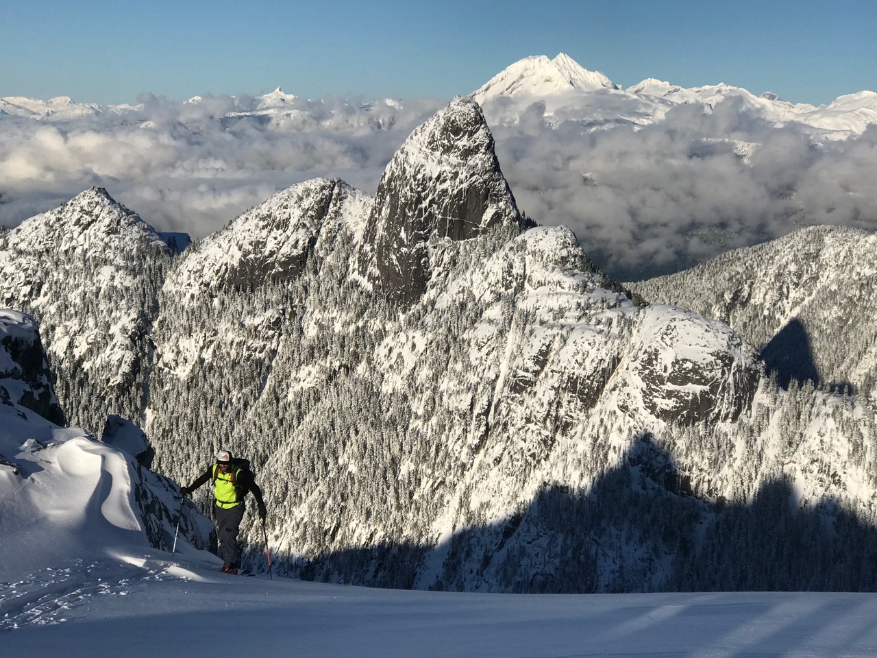 Stadium Glacier zone with Habrich and Garibaldi in the background