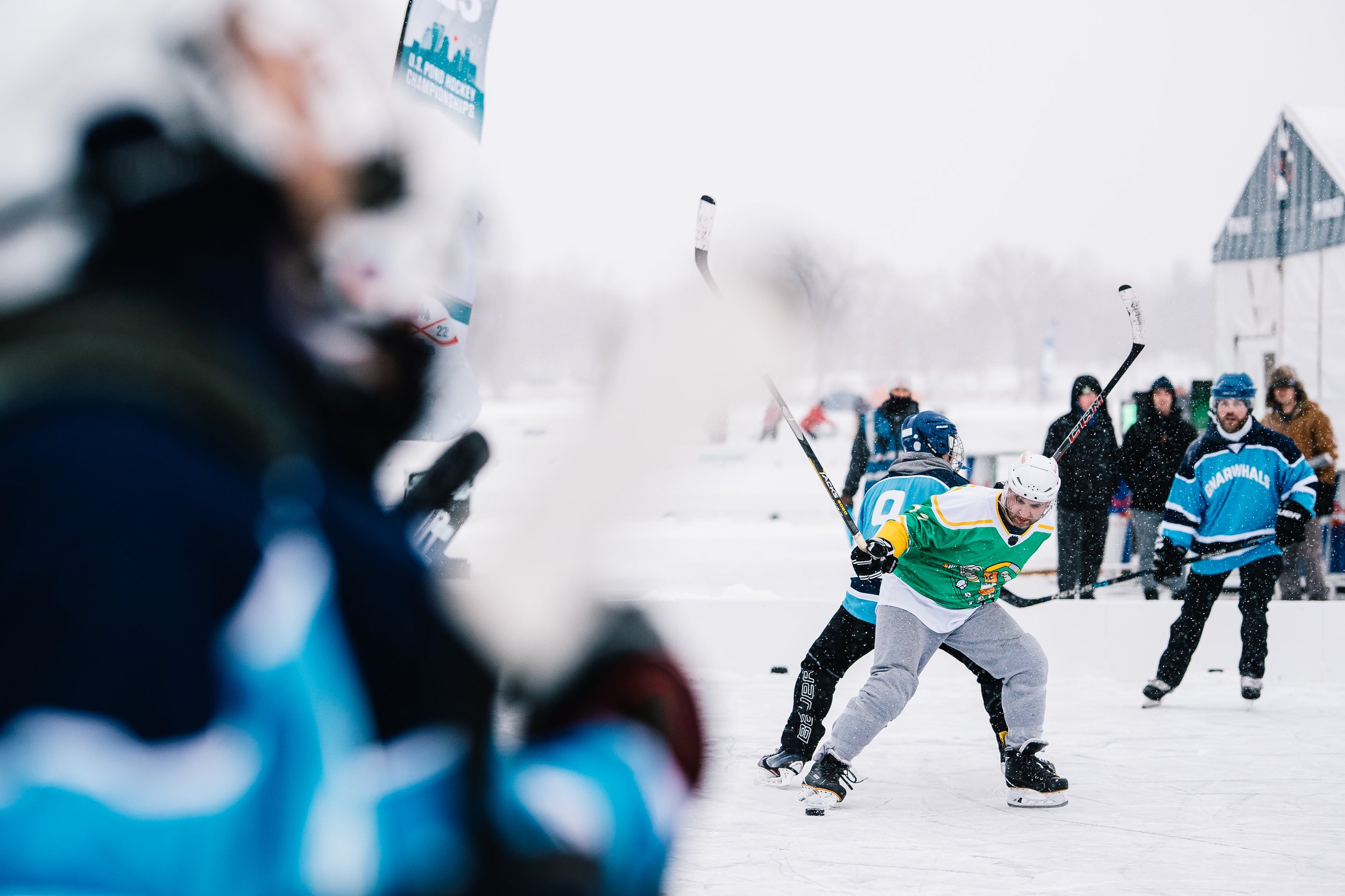 A Game of Pond Hockey