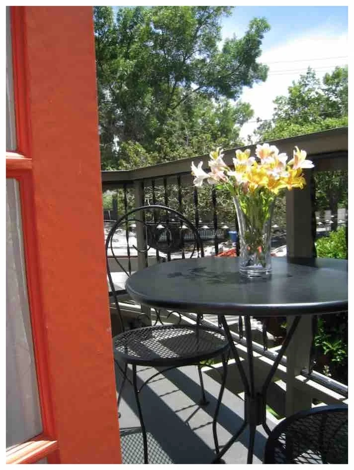 The balcony off of the Bordello Room.