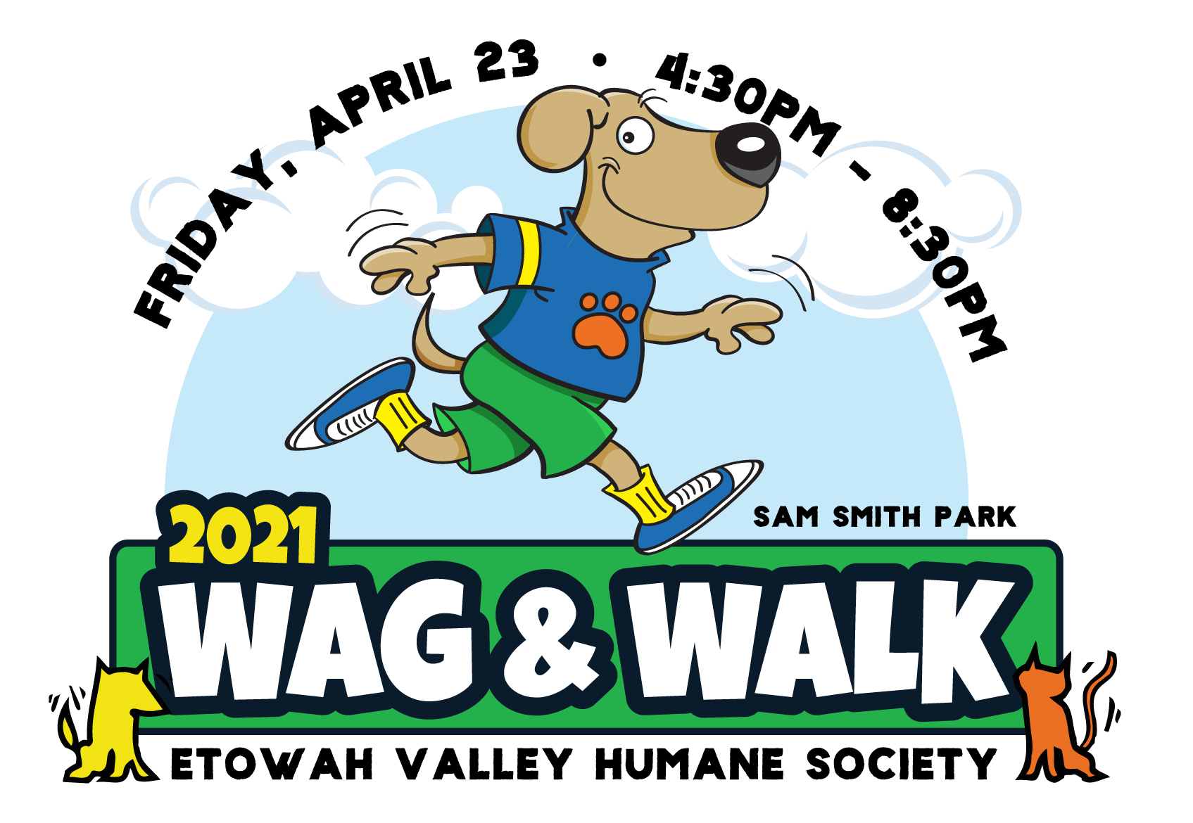 Wag &amp; Walk 5K Course Map