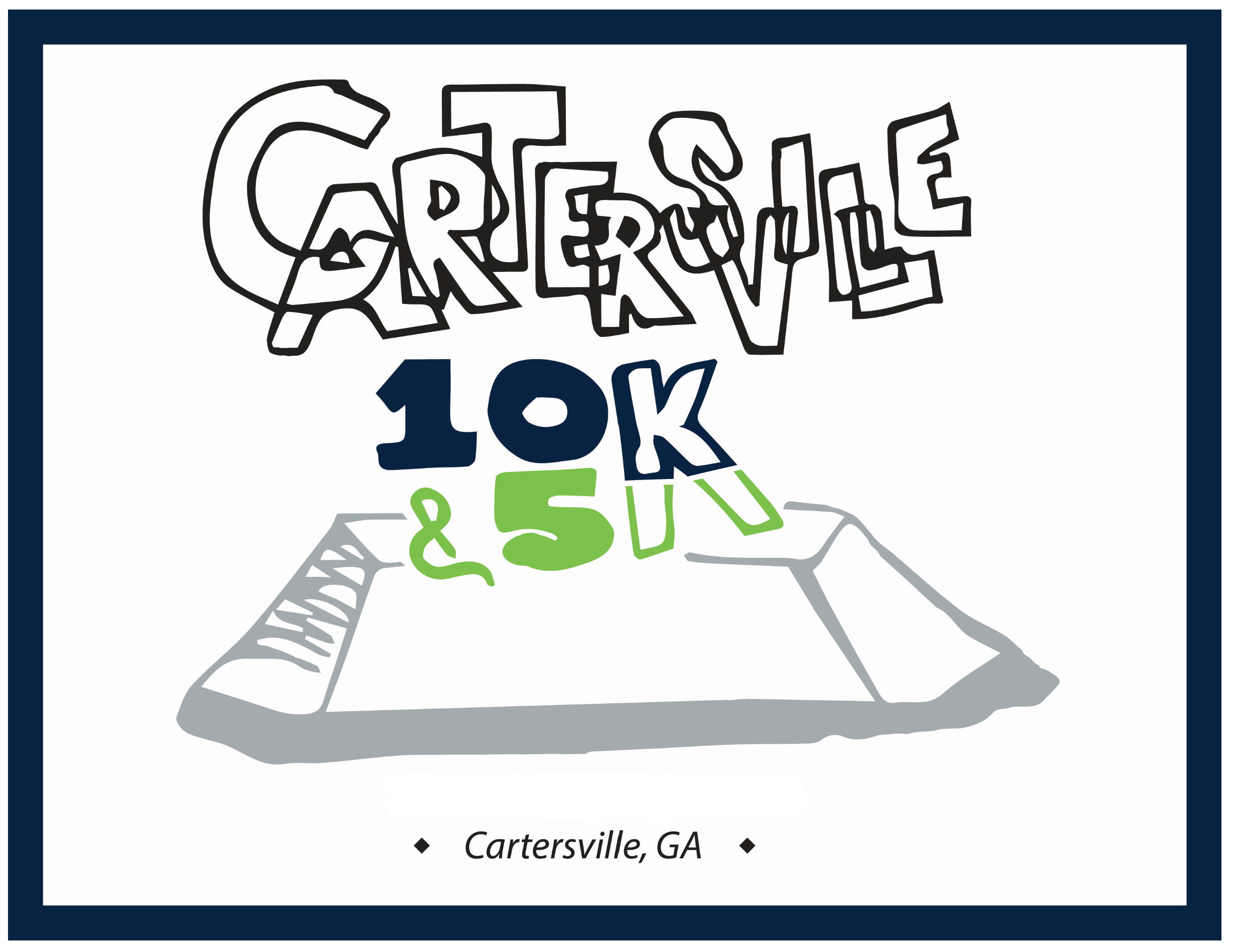 Cartersville 10K Course Map