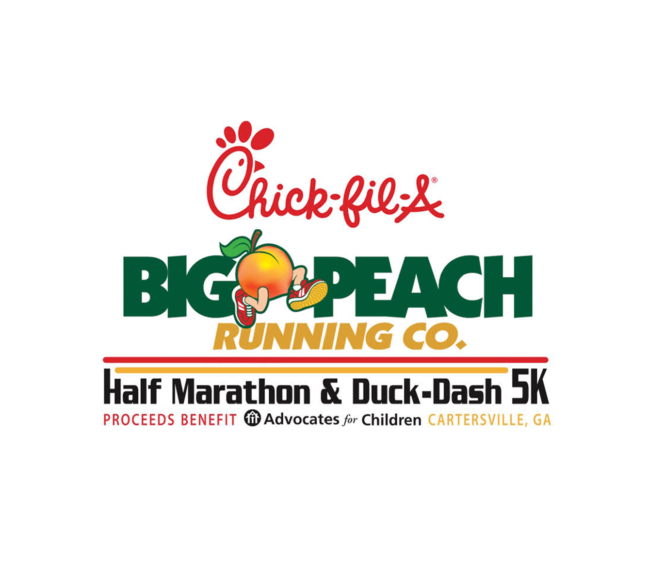 CFA/Big Peach Cartersville HALF MARATHON Course Map