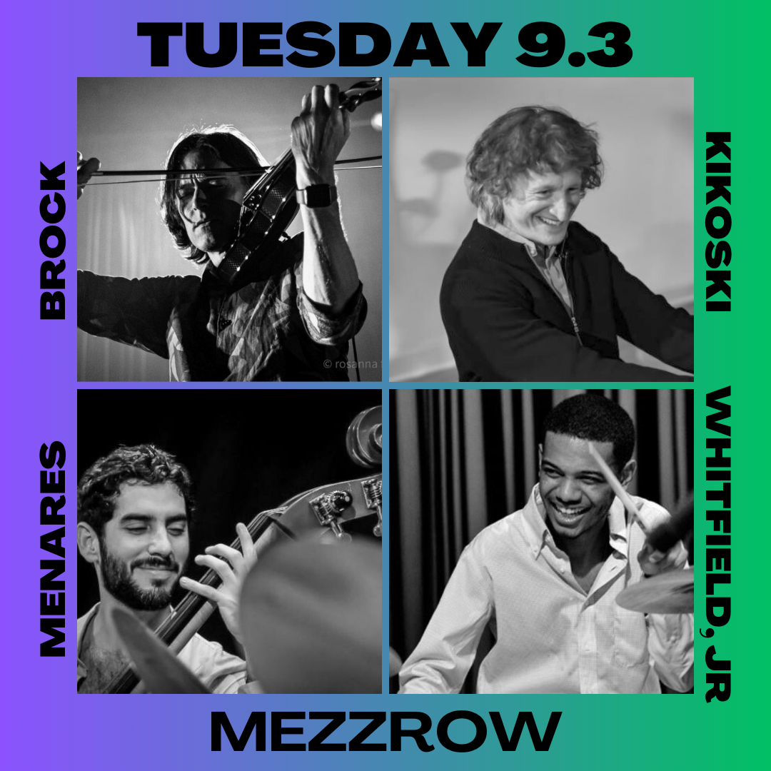 Mezzrow NYC TONIGHT!