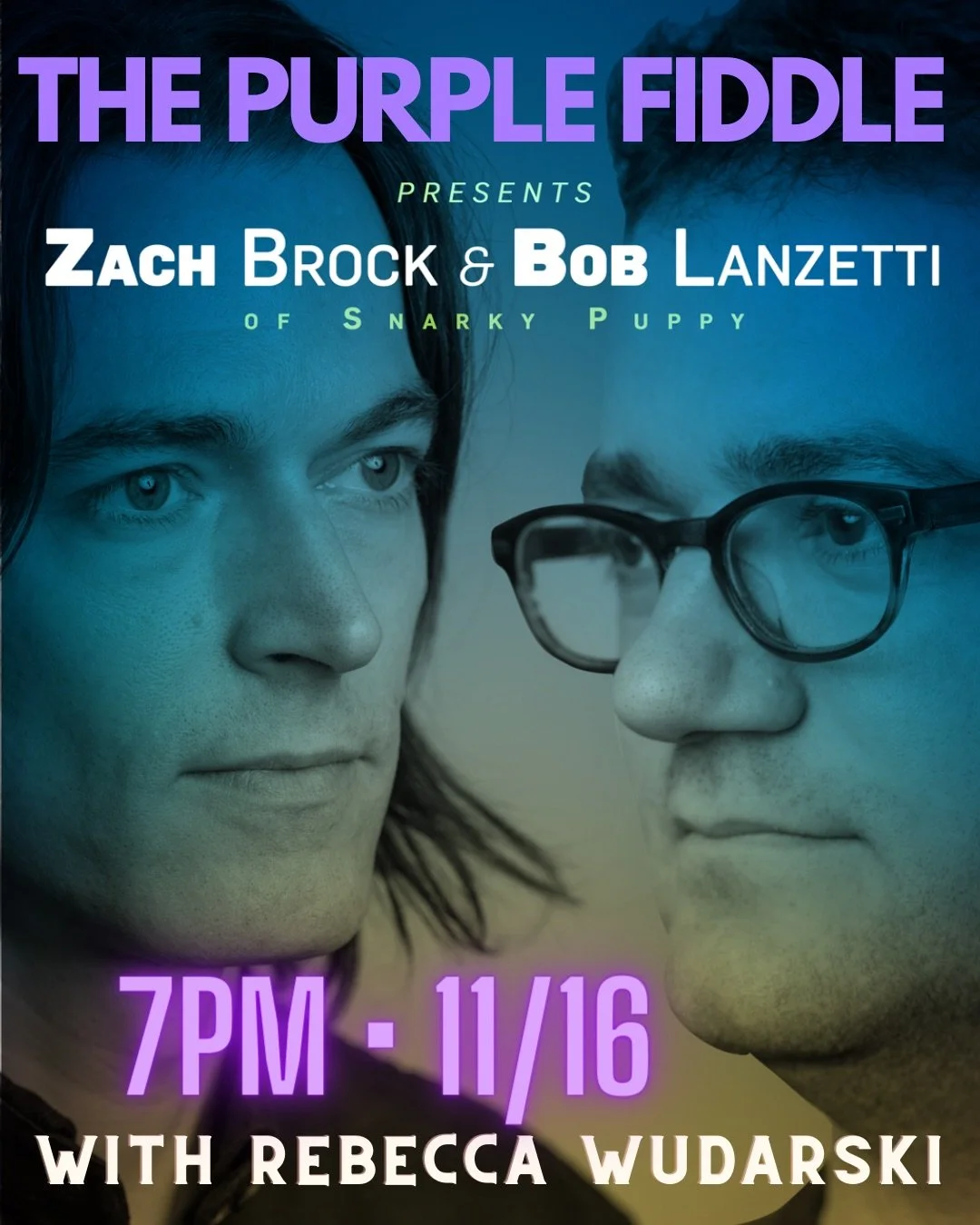 TONIGHT 11/16 at The Purple Fiddle!