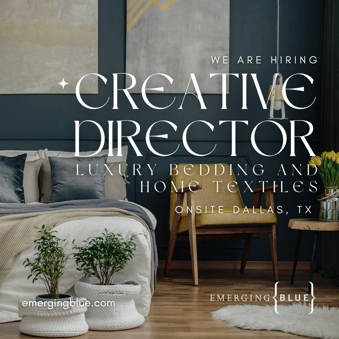 Our client is hiring an ambitious Creative Director to own end-to-end creative for their everyday-luxury bedding and home textiles brand. Based onsite in Dallas, this role sets the seasonal vision, elevates the product line, and brings brand storytel