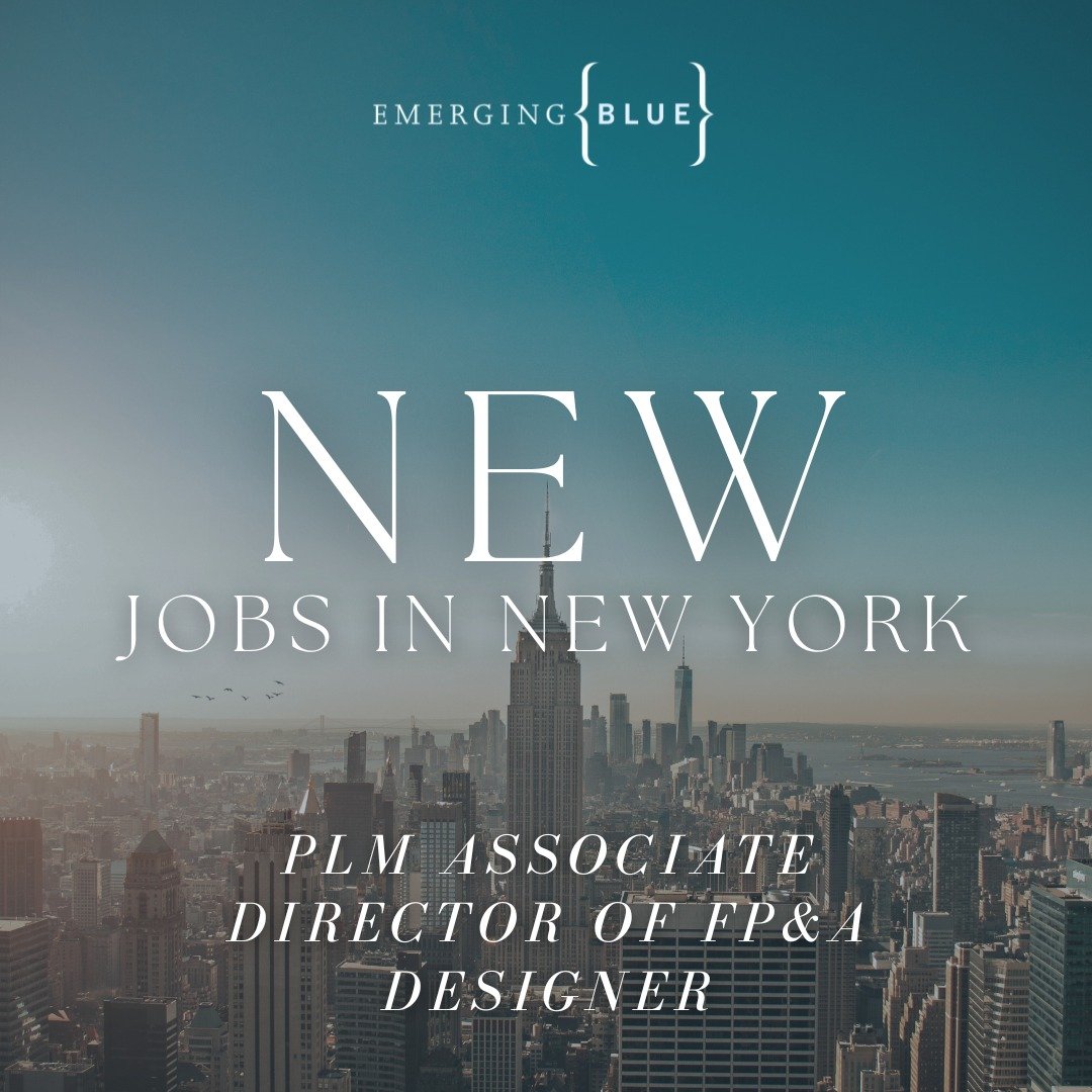 Holiday season hiring is in full swing. We&rsquo;re partnering with multiple NY-based clients on standout roles:

- Director of FP&amp;A
- Designer
- PLM Associate

Ready for a fresh start in the new year? We&rsquo;d love to connect. Tap the link in 