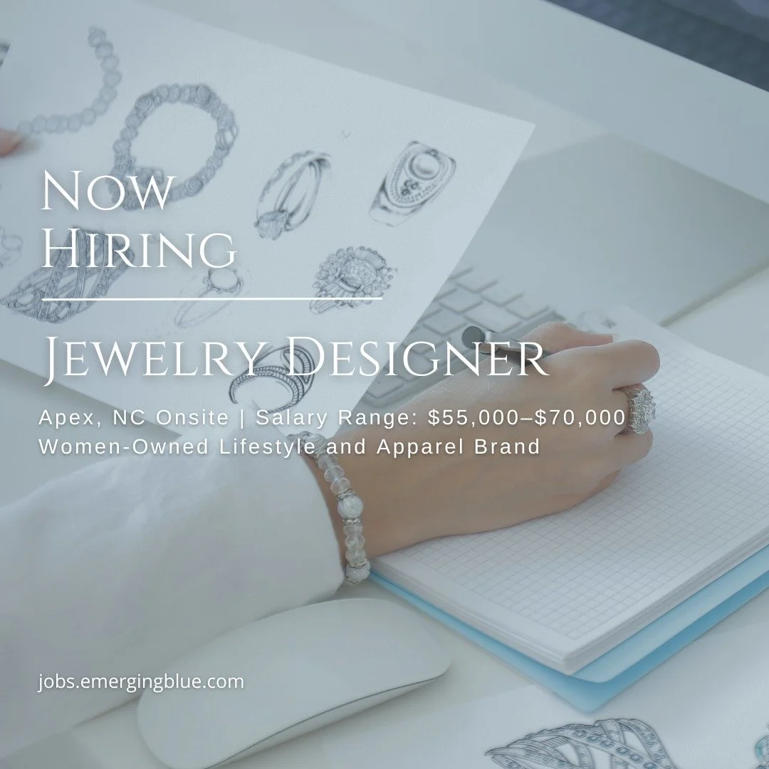 We're thrilled to be partnering with a fast-growing, women-owned lifestyle brand that&rsquo;s looking for a talented Jewelry Designer to help shape their seasonal collections. If you&rsquo;re in the RDU area and love creating trend-forward pieces and