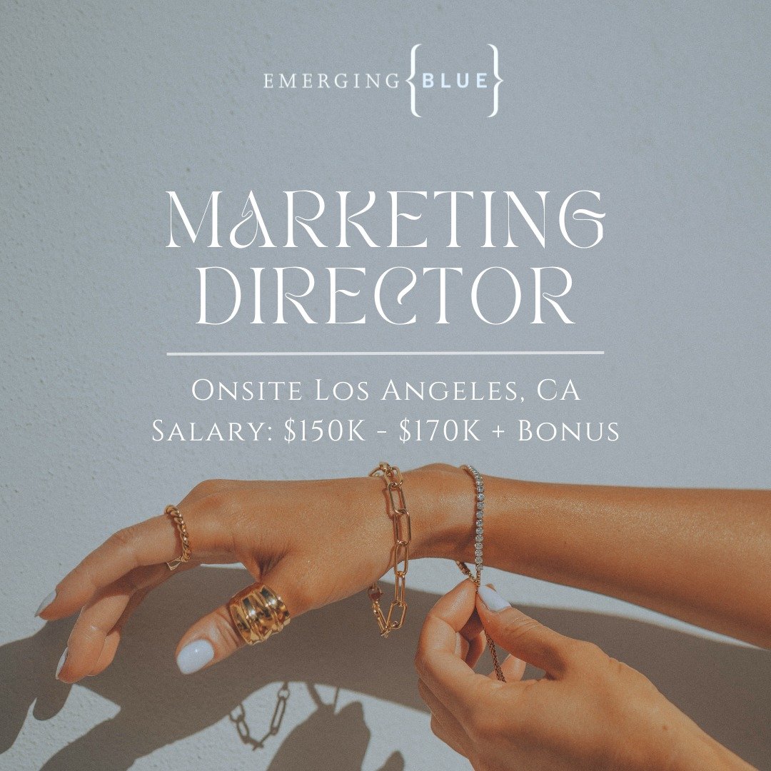 Our LA-based client is looking for a dynamic Marketing Director to lead bold brand initiatives and drive their next stage of growth. If you&rsquo;re a big-picture strategist who loves transforming ideas into standout campaigns, this is an exciting op