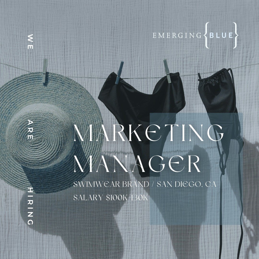 We&rsquo;re excited to partner with a standout swimwear brand in the search for a Marketing Manager. This is an amazing opportunity for someone who lives and breathes brand storytelling and campaign execution. This role leads cross-channel planning, 