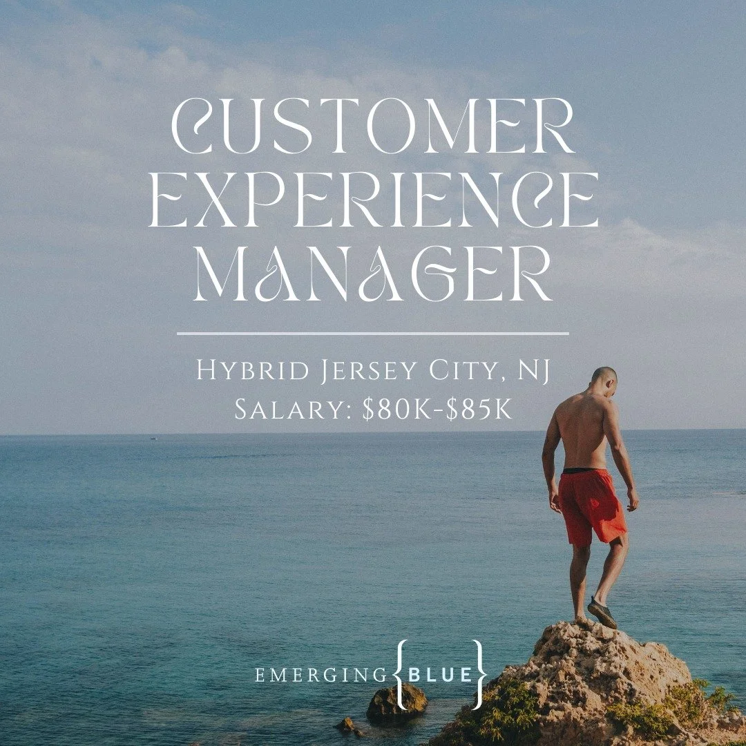 Our client is hiring a Customer Experience Manager to lead their CX team and elevate how customers are supported across every touchpoint. Hybrid in Jersey City, this is a great opportunity for a hands-on leader who loves building strong teams and sma