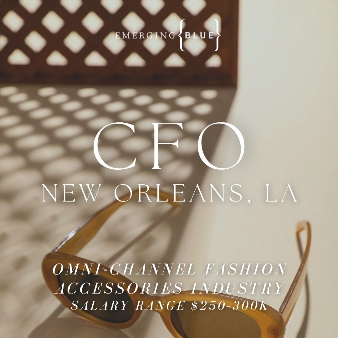 We&rsquo;re partnering with a growing omni-channel fashion accessories brand to find a strong, hands-on CFO to lead the company&rsquo;s overall financial strategy and operations. This person will be a close partner to the CEO and leadership team, hel