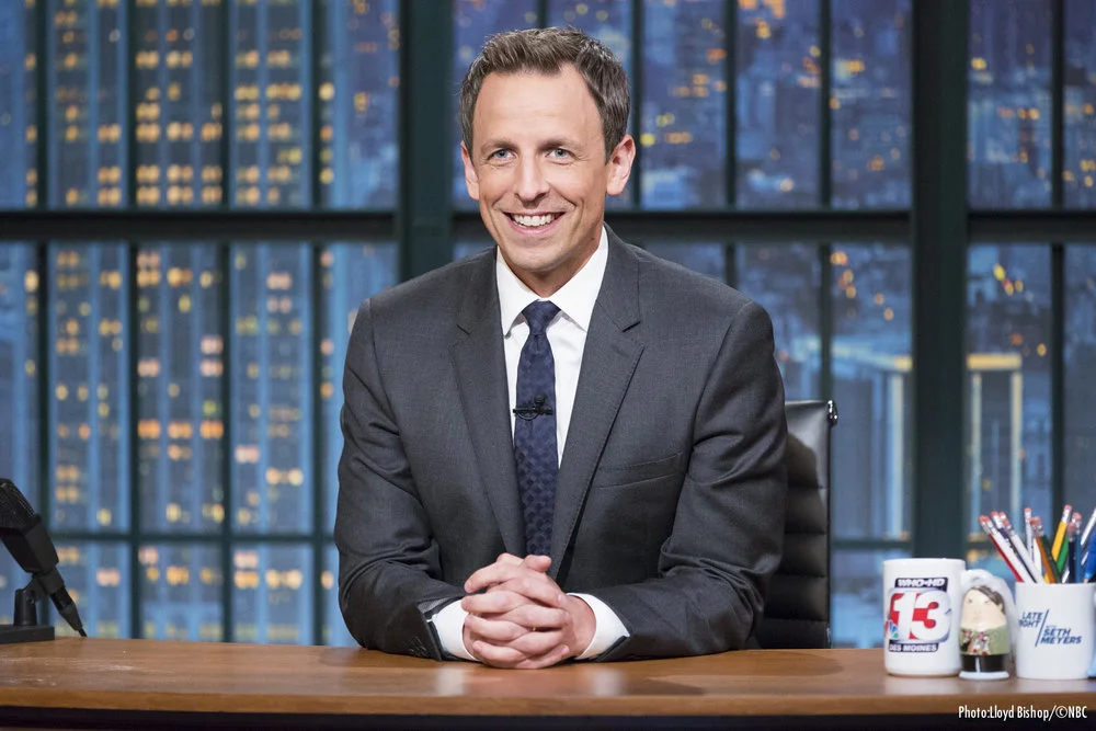 Michelle Kearns makeup for Seth Meyers