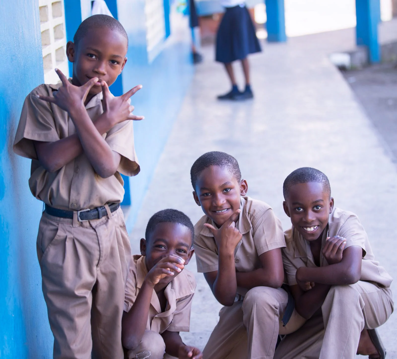 Students at Trinityville Primary in Jamaica Photo Credit: Dwayne Morgan