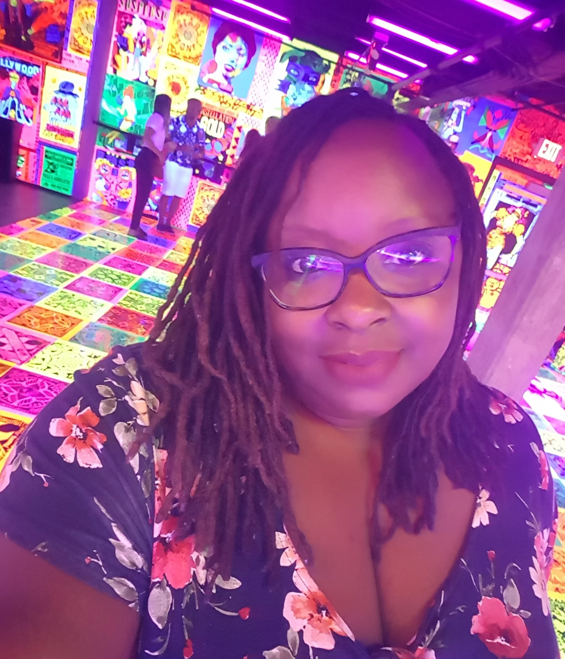 This was the cutest Bar/Arcade in Downtown Detroit. It was all fluorescent! It's called Deluxx Fluxx and it's located in the Belt.