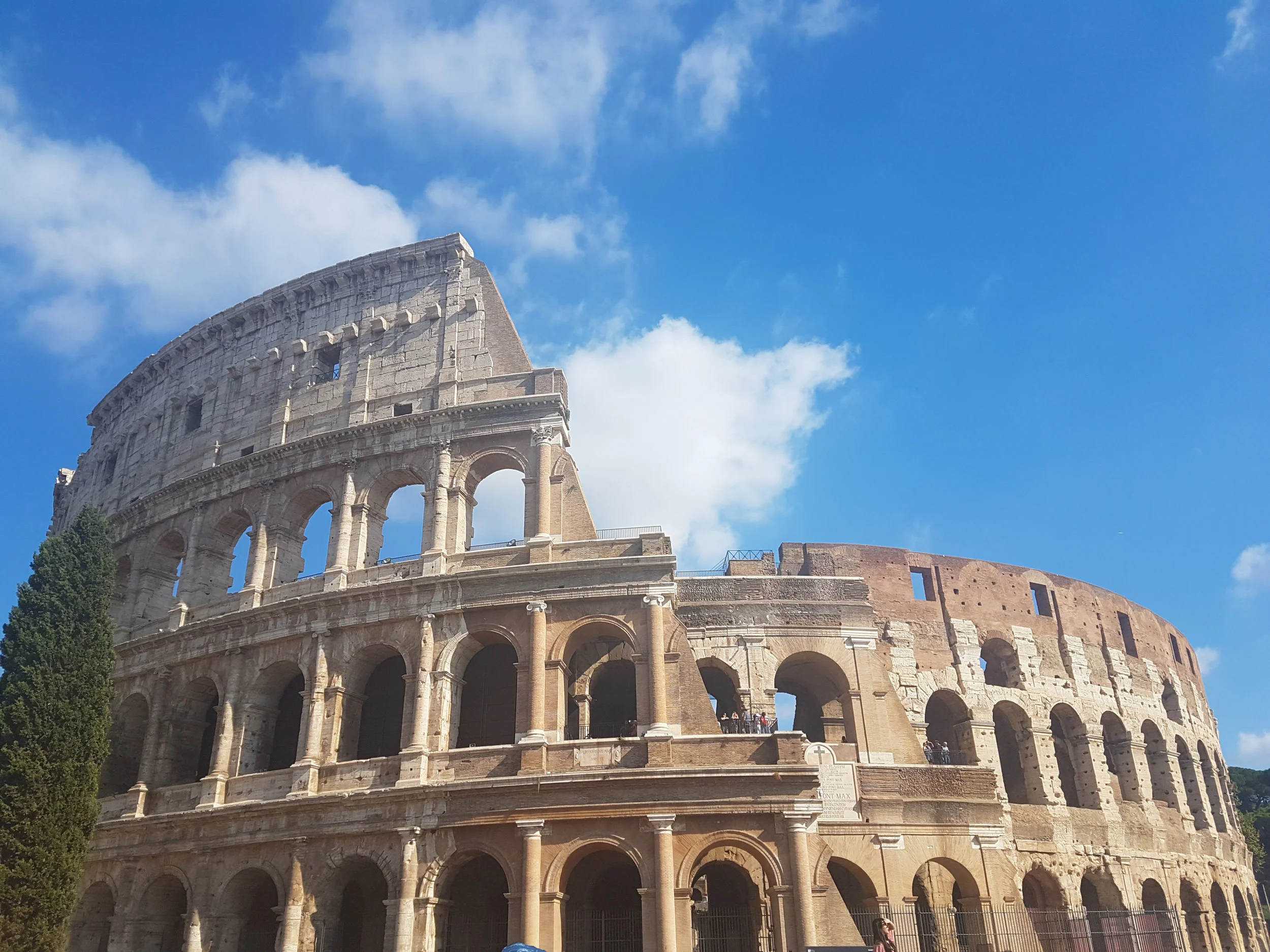 The massive Colosseum.