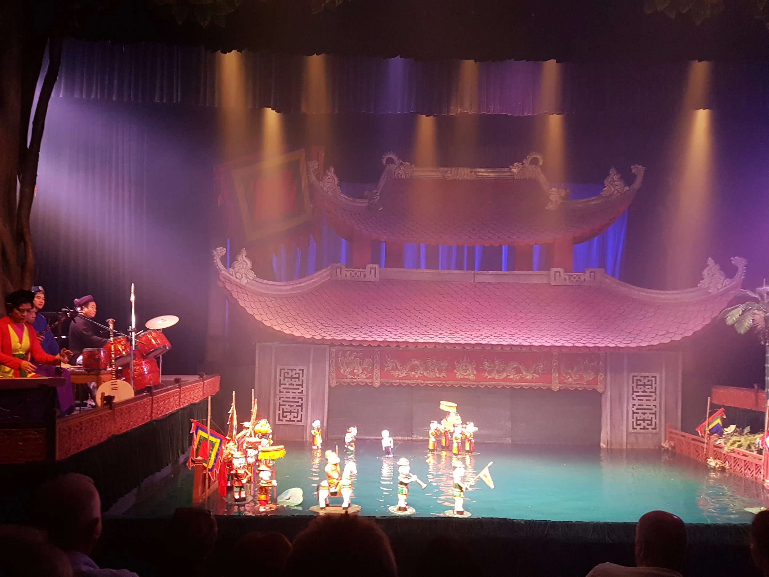 A water puppet show.