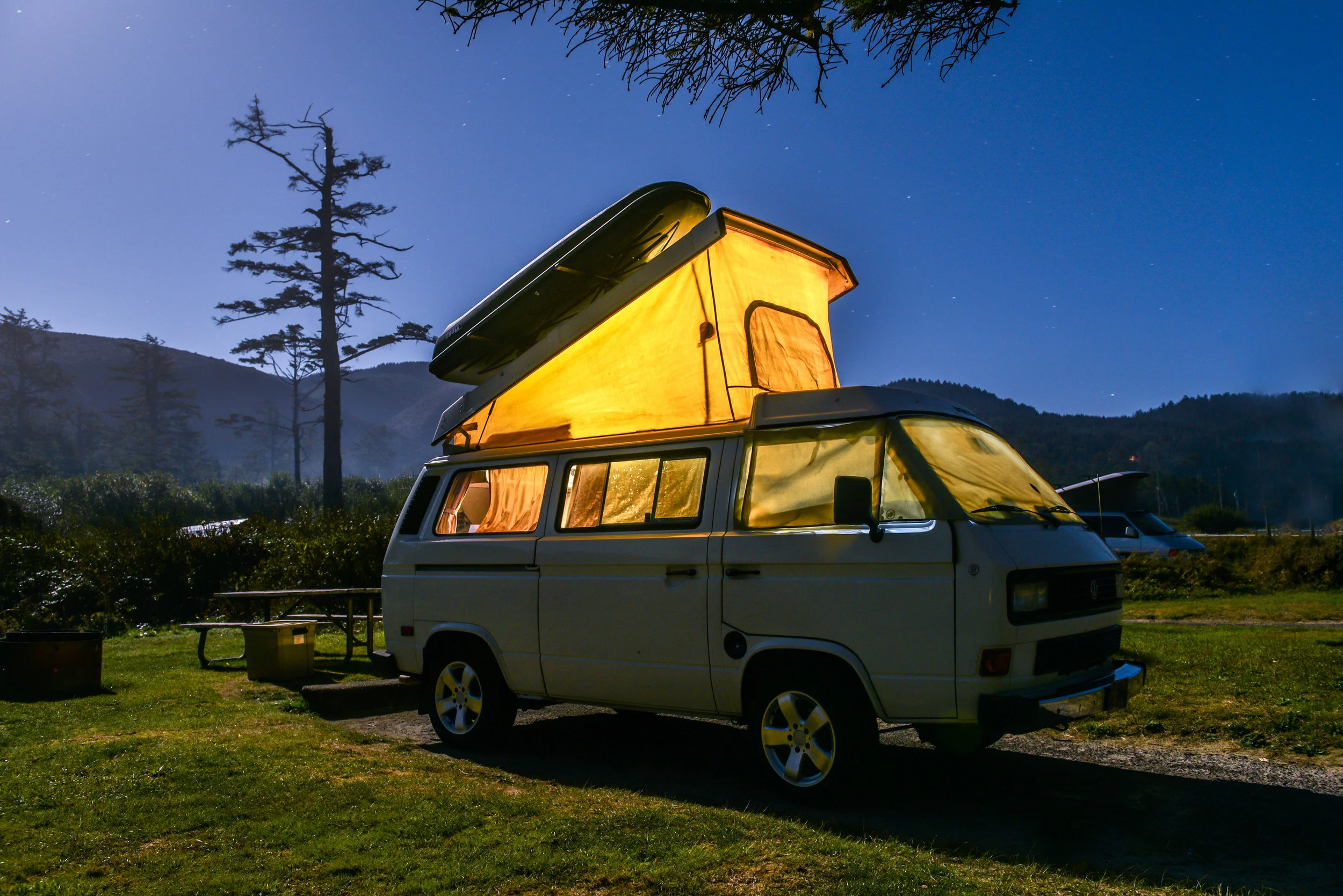 A perfect night in a GoCamp camper van.