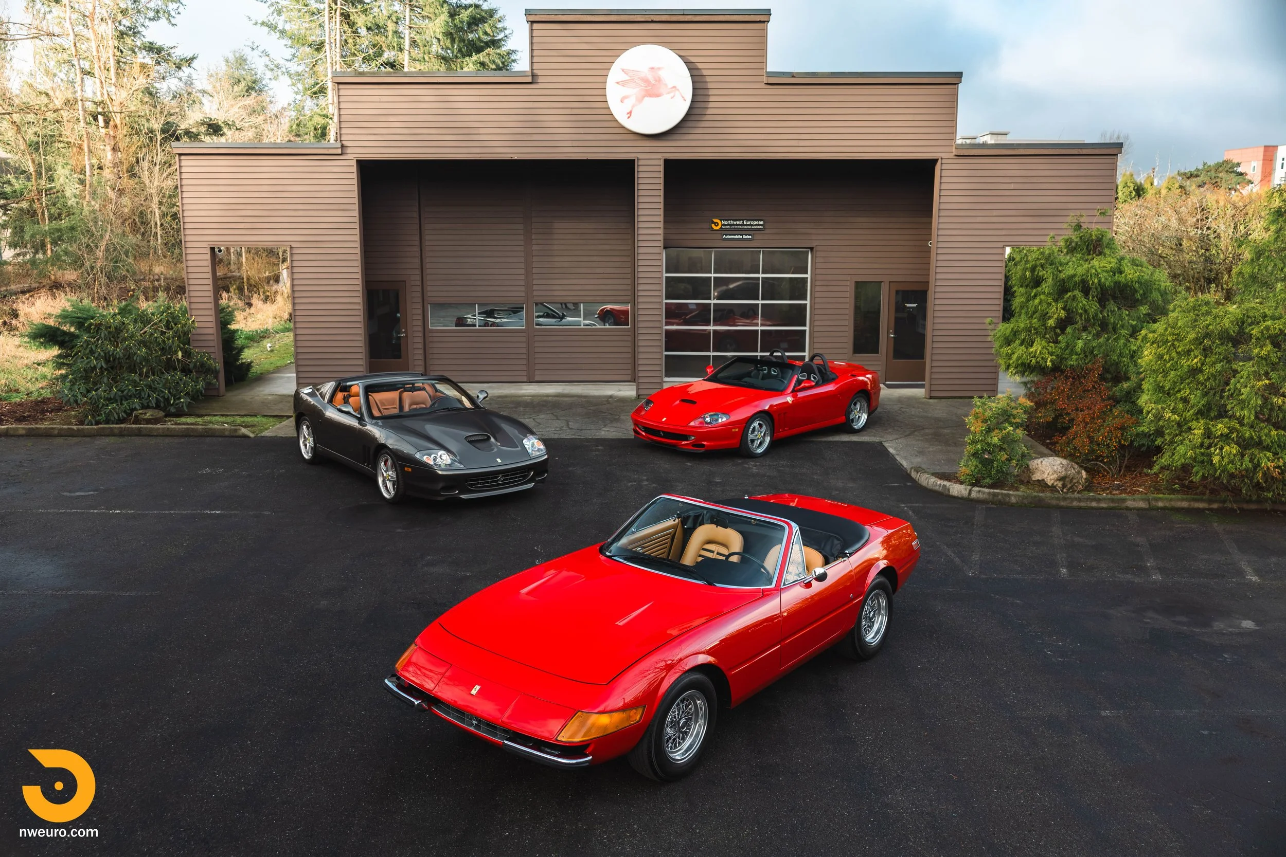 The Trio - Gated, V12 Open Top Ferraris