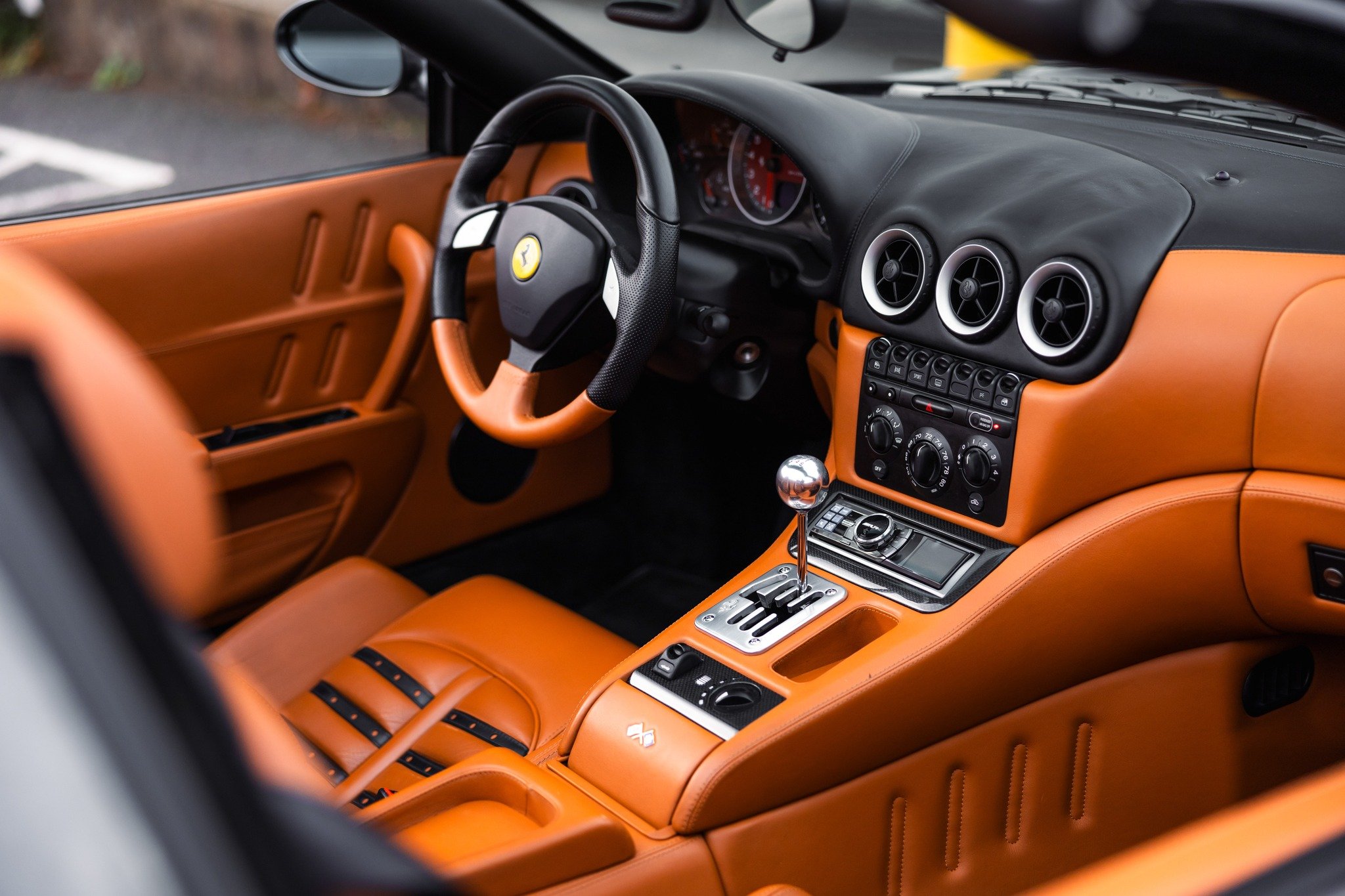 SOLD - Our one owner Ferrari 575 SuperAmerica with a MANUAL transmission. We sold this ca earlier this year and miss it for all the reasons. One of just 43 ever produced with the manual transmission. Such an exceptional example of a rare V12 Ferrari.