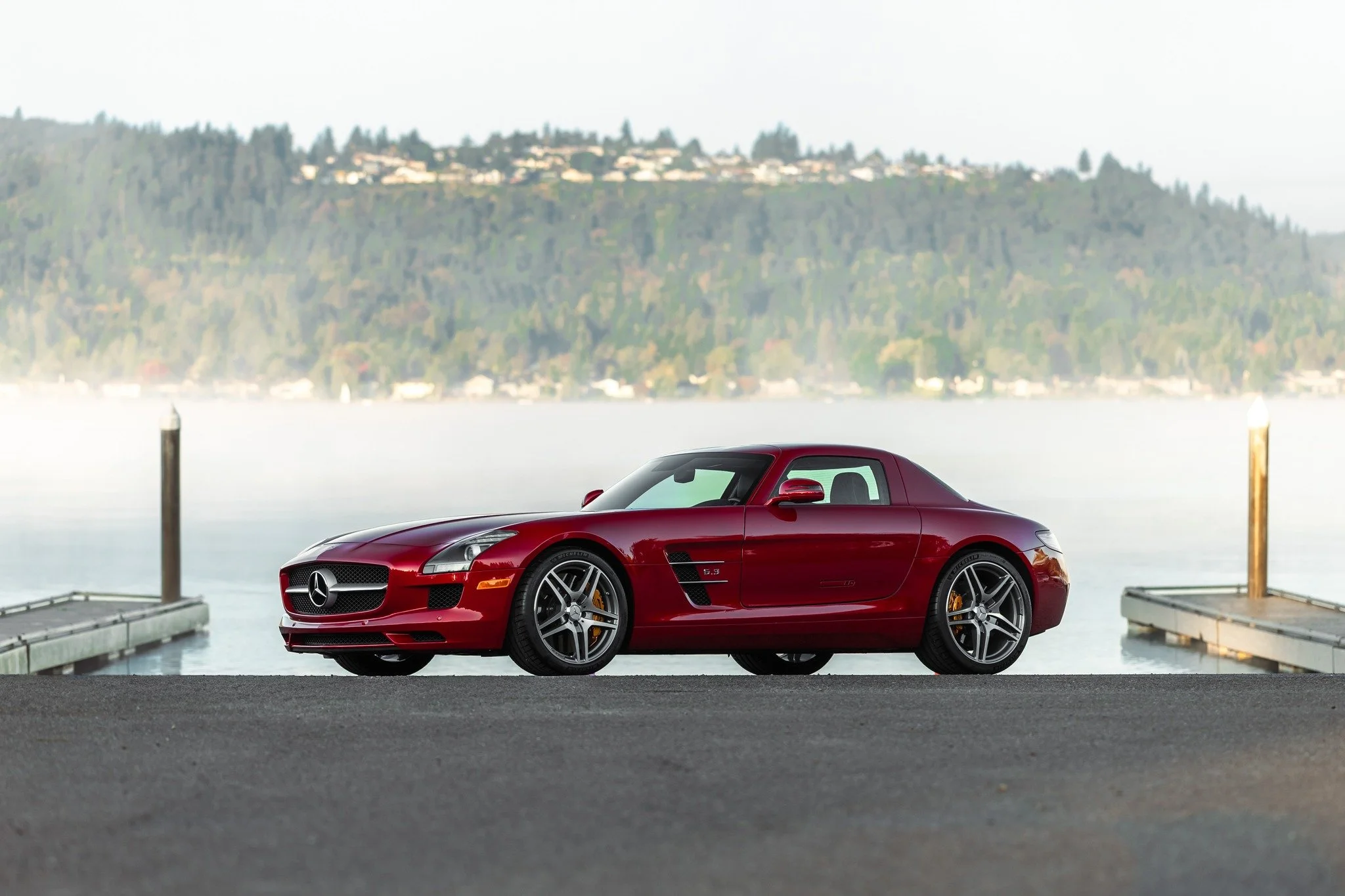 Our 2nd Mercedes-Benz SLS AMG into inventory this month, this one is special with the Le Mans Red paint and the Carbon Ceramic brake option. Just 11K miles and freshly serviced, this car is on the button, ready for a new home. Spectacular in person, 
