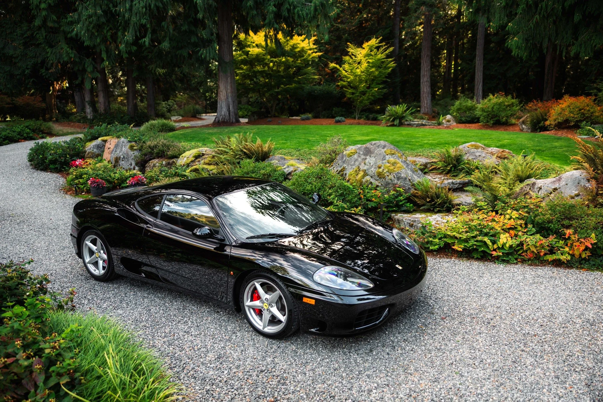 Our 2000 Ferrari 360 Modena is now live on Cars &amp; Bids at NO RESERVE - closing this Friday. Spectacular example in Black over Black, with Daytona seats, and 14k miles. Check our website for photos, and the link to the auction!

#nweuro #ferrari #