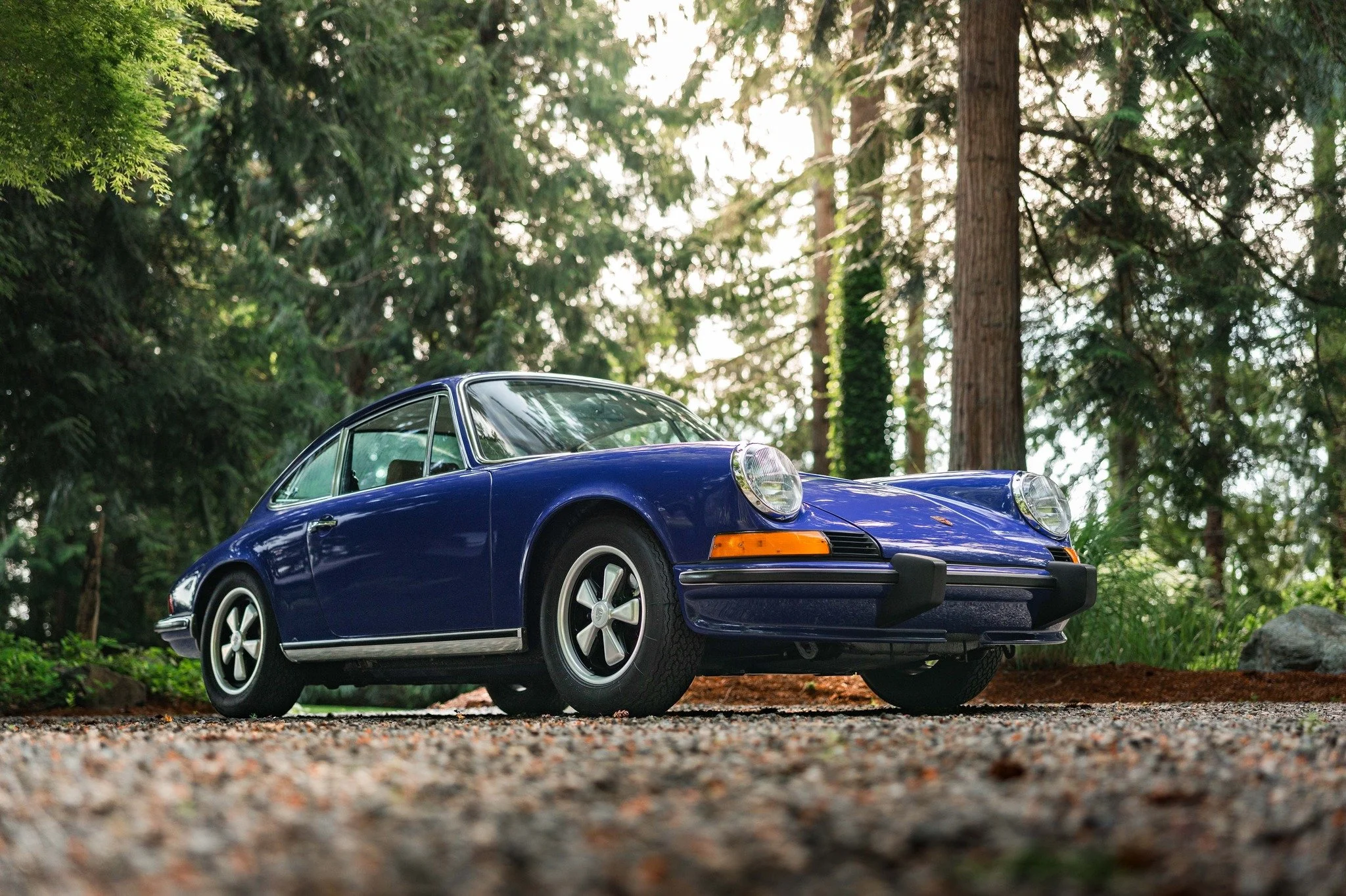 Another recent sale, and too handsome not to mention - this 1973 Porsche 911S is finished in factory original Dalmatian Blue paired with a tan leather interior and plaid accents. A wonderfully preserved example, this car has been thoughtfully taken c