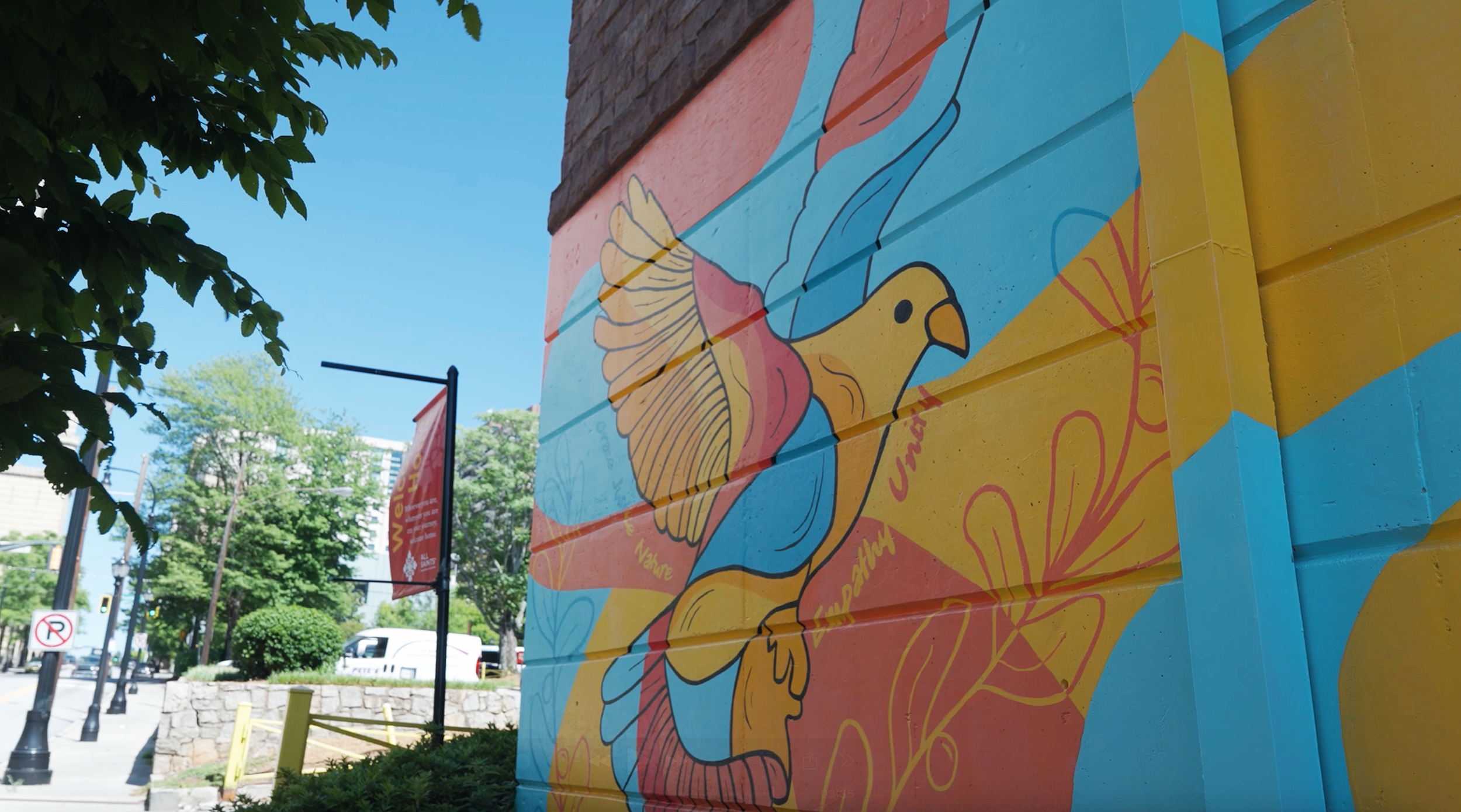 Midtown ATL All Saints Mural by Aysha Pennerman