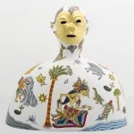Lost and Found #2, 2013, cast aluminium, acrylic, 50 x 53 cm