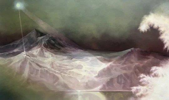 Saffron Newey, Into the Light and to the day (After Church), 2025