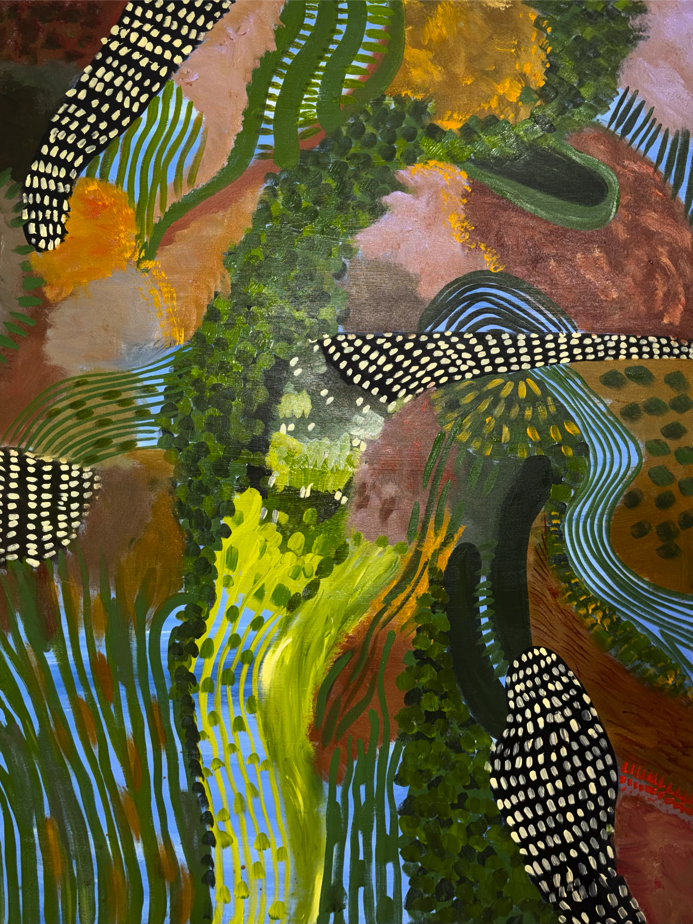 Decompose (2) 2025 Acrylic on canvas 121 x 91 cm $4,400.png