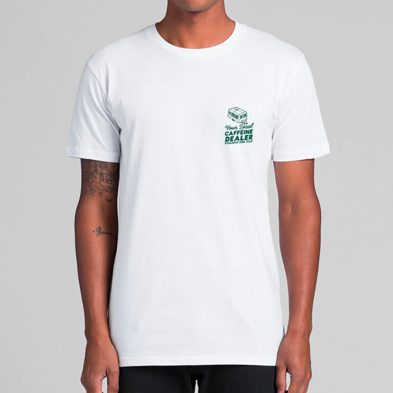 White - Local caffeine dealer Tee