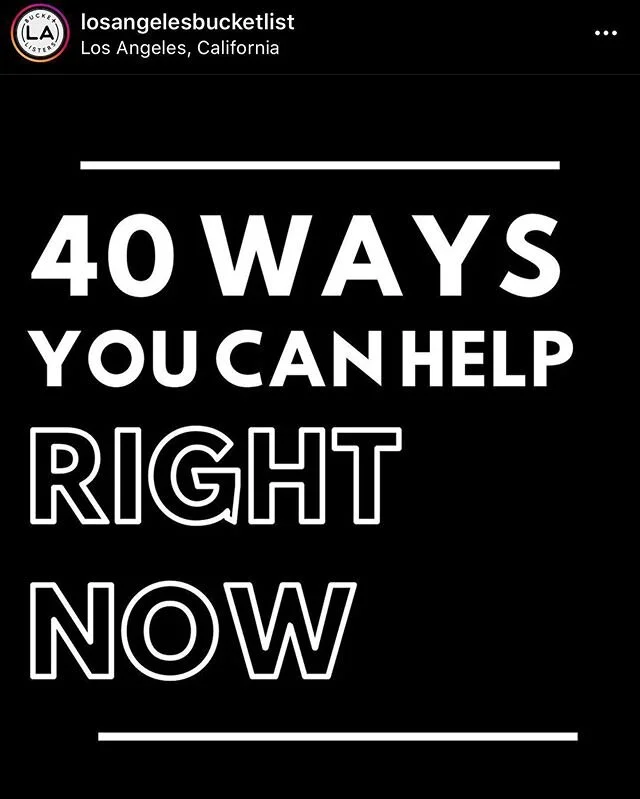 Instead of posting a black square with no useful information I&rsquo;m choosin
g to post this info graphic made by @losangelesbucketlist because they put it more succinctly than I ever could. This is an important time and we have a duty to step up an