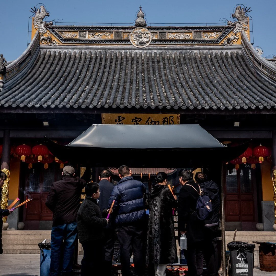 Travel | Qibao, 2024, M10D. Buddhist temple in Qibao. #shanghai #photography #sacredplace #buddhism #travel