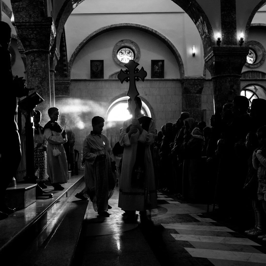 Fieldwork | Baghdedeh, 2018, XPro2. First Good Friday mass in Baghdedeh, Iraq. This was the first year celebrating in their town since being expelled by ISIS in 2014. #Iraq #photography #fieldwork #documentary #reportage