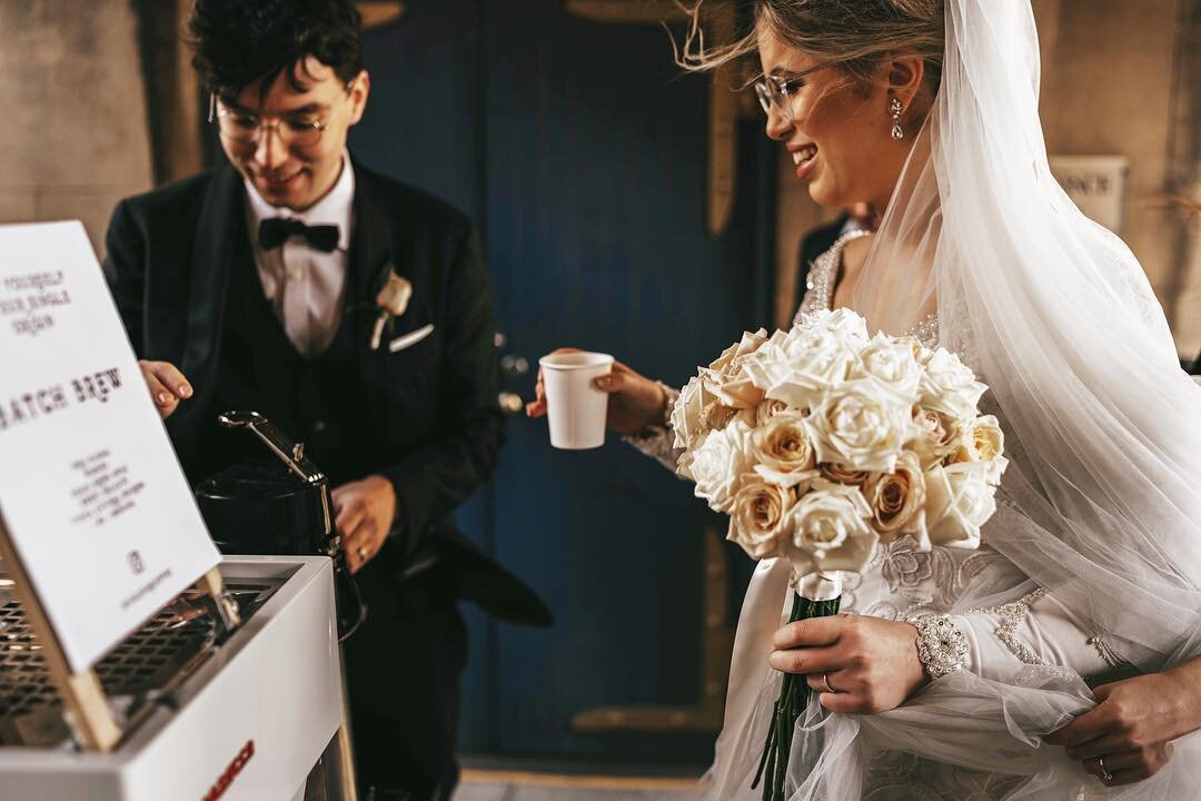 Something old, Something new, Something something... batch brew? 
Congrats Bella and Matt on the happiest of beginnings!! 💍👰🏼🤵🏻 📷 @danny.millo 
#melbournewedding #newlyweds #weddinginspiration