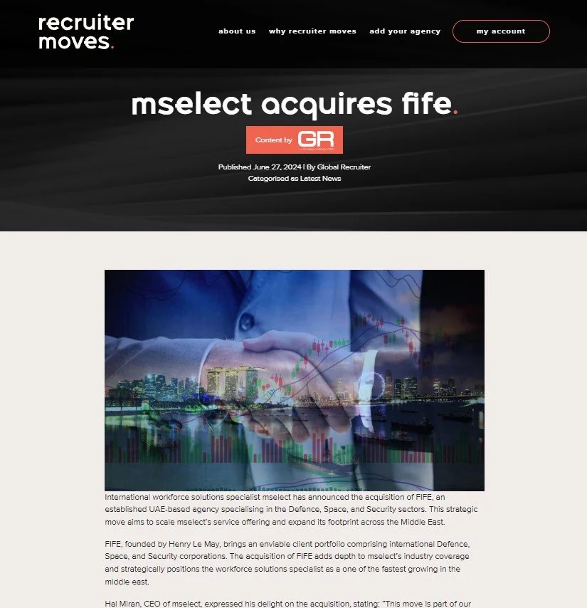 Press in Recruiter Moves - screenshot