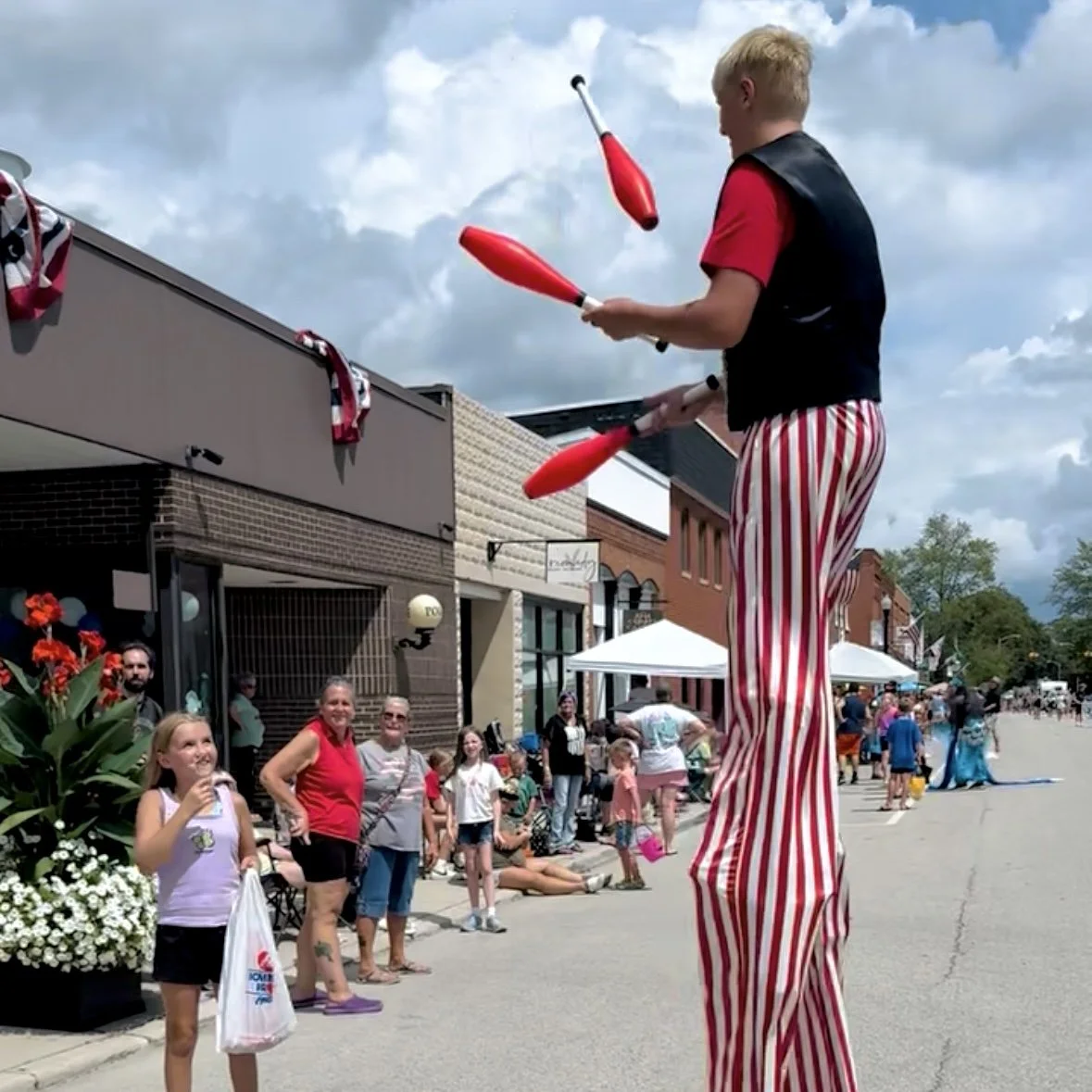 Stilt walking | Pemberville Free Fair Parade