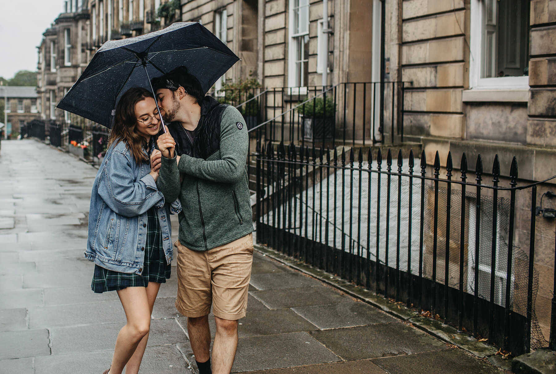 Matt and Tamar's couple shoot - Edinburgh Botanical Gardens