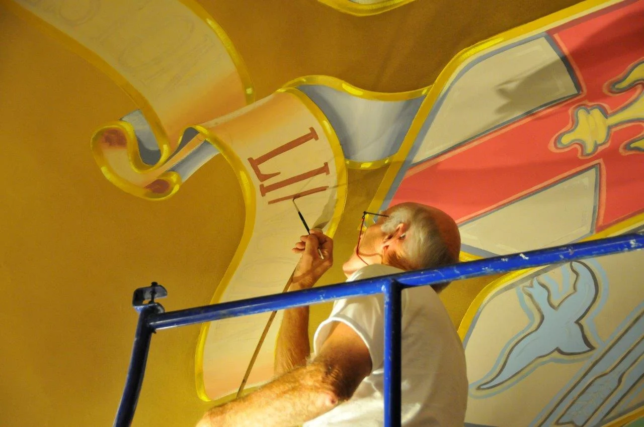 Vets Auditorium’s Mural Restoration