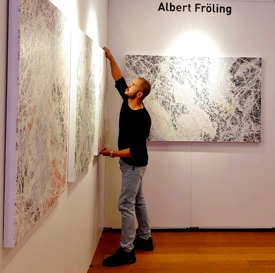Albert Fröling exhibiting at Bozar, Palais des beaux Art, Brussels 2018