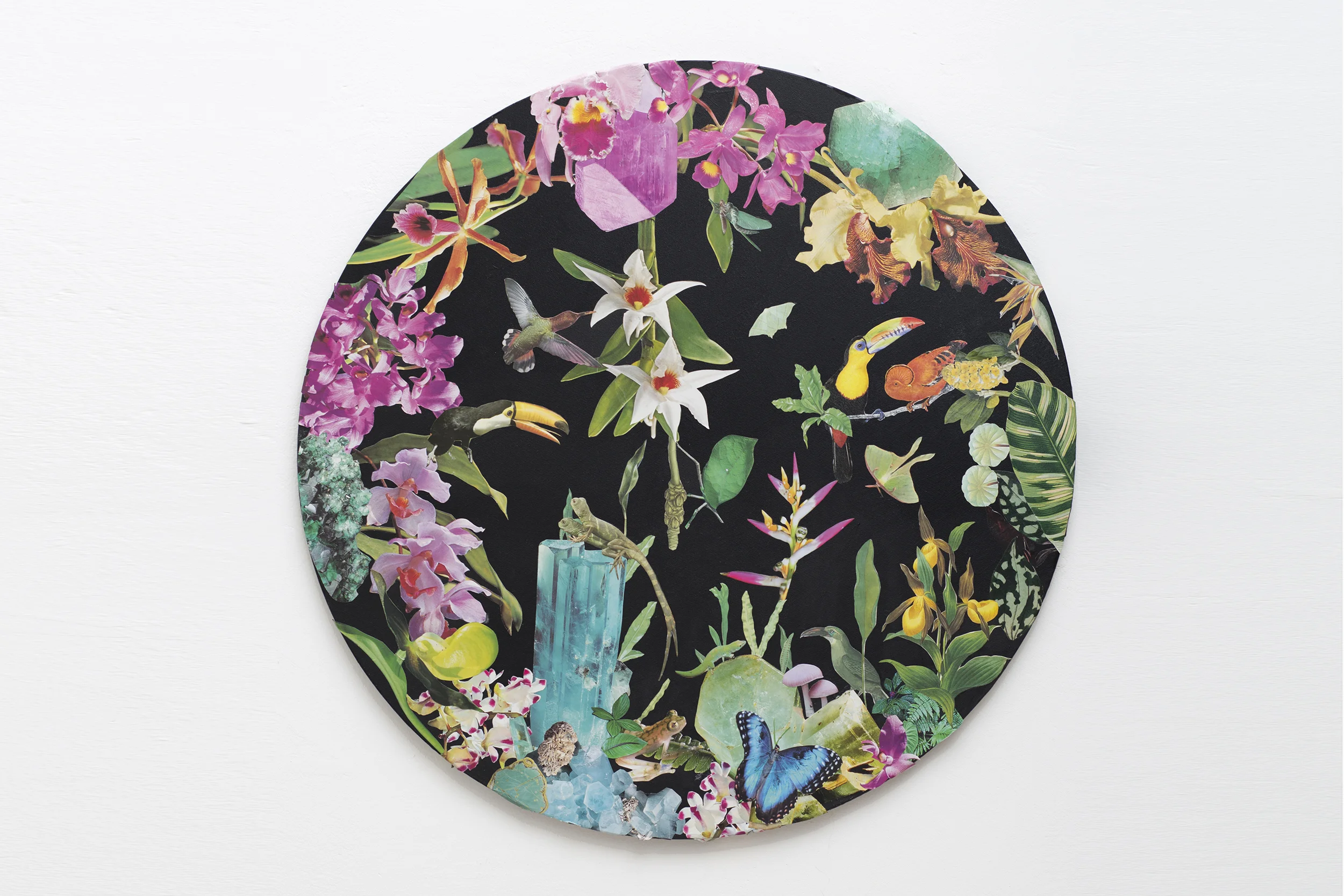 Dark Forest Composition No.1 80 x 80 cm Mixed Media on Canvas Available for private view 15,500 Sek