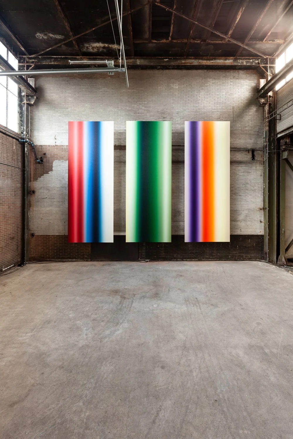  Triptych Of Verticals - Donald Schenkel