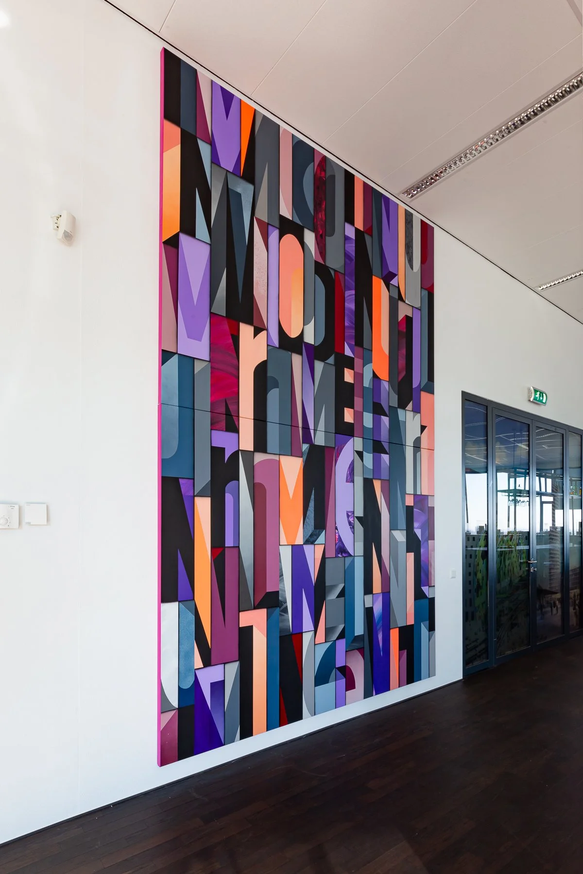 Large painting by Saïd Kinos, created for an office in The Hague.