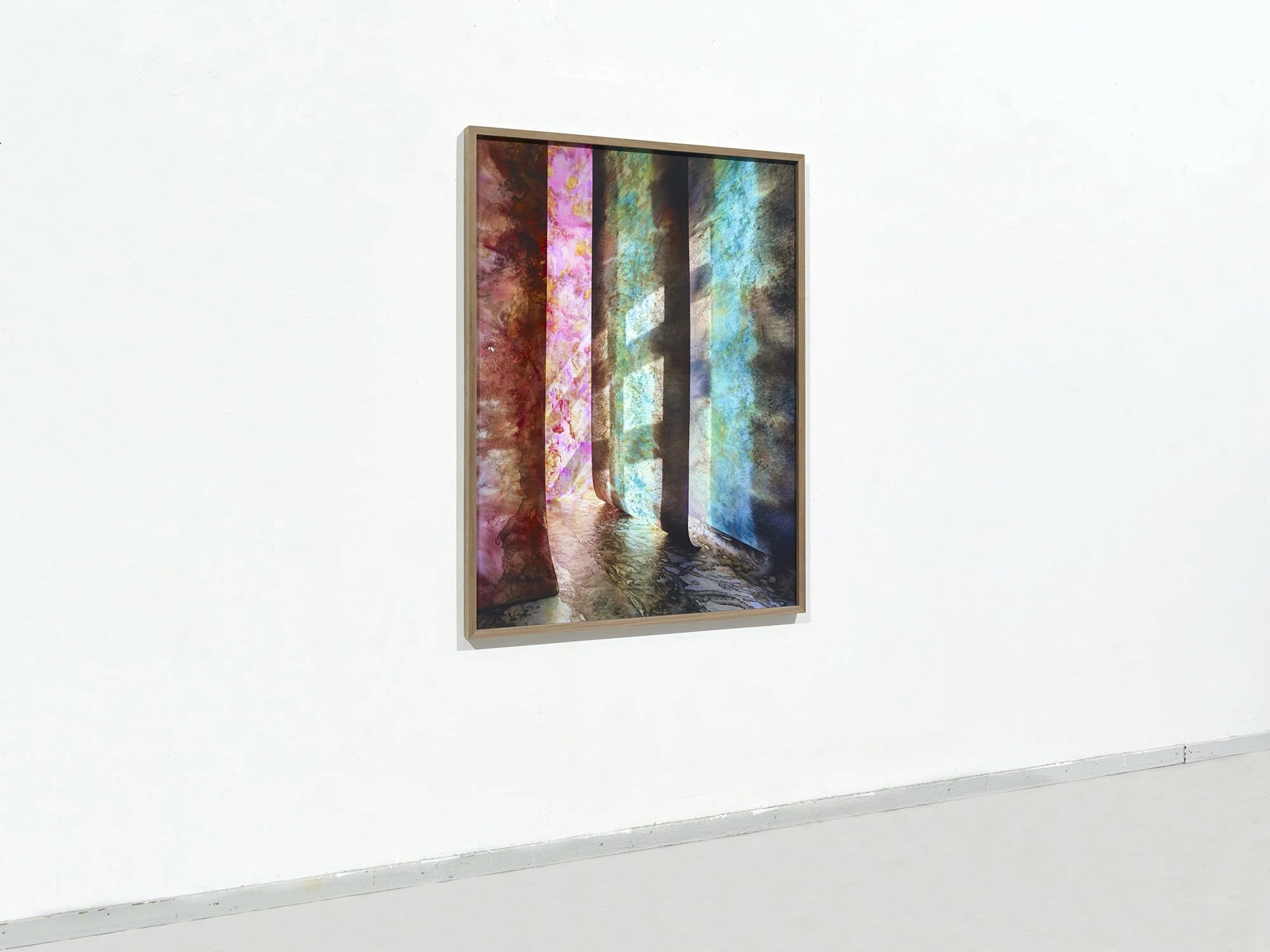 Right-side gallery view of Overgrown Path 02 by Jan Theun van Rees, showing the full framed work on a white wall.